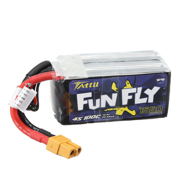 TATTU Funfly 1550mAh 4S XT60 Lipo Battery for Emax HAWK 5