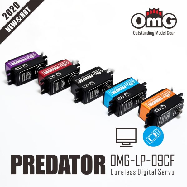 OMG-LP-09CF: High Speed Coreless Digital Servo for 1/10 RC Drift