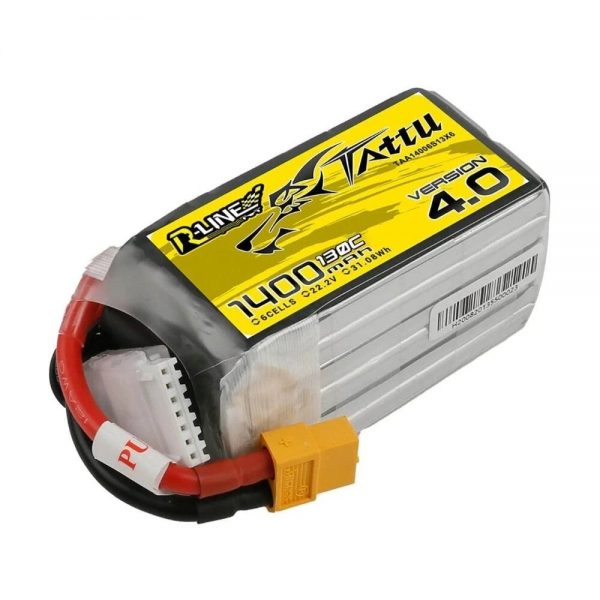 TATTU R-Line V4 22.2V 1400mAh 130C 6S LiPo Battery