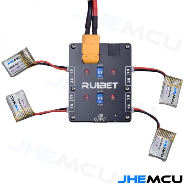 Compact 1-2S LIPO Charger for Tinywhoop Drones