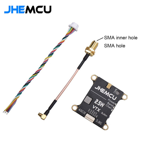 JHEMCU 2.5W VTX: Adjustable FPV Transmitter for RC Airplanes